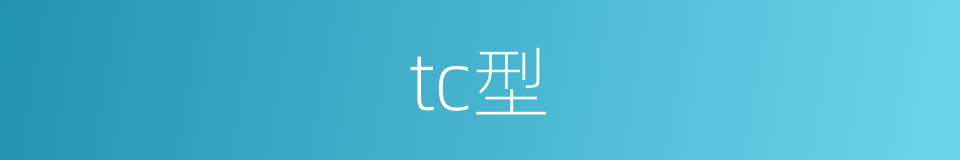 tc型的同义词