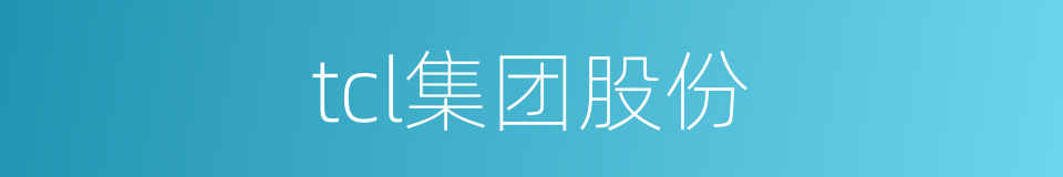 tcl集团股份的同义词