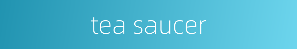 tea saucer的同义词