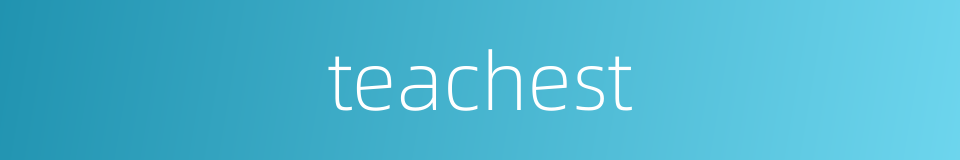 teachest的同义词