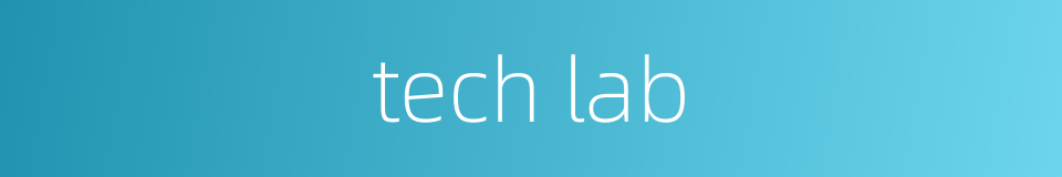 tech lab的同义词