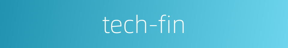 tech-fin的同义词