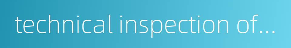 technical inspection of train的同义词