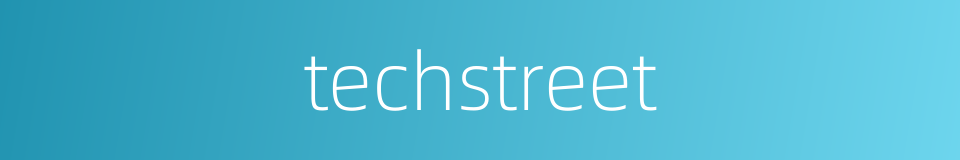 techstreet的同义词