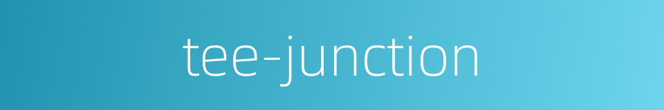 tee-junction的同义词