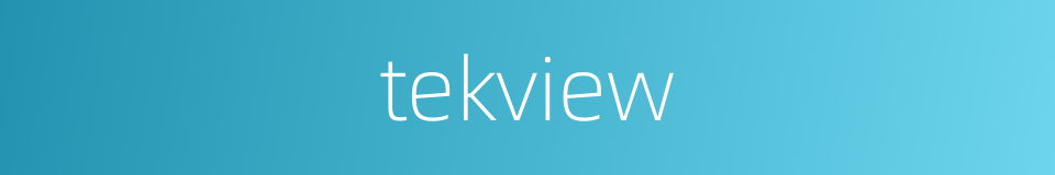 tekview的同义词