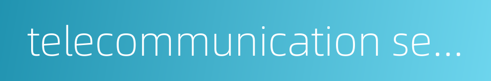 telecommunication security的同义词