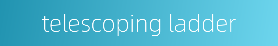 telescoping ladder的同义词