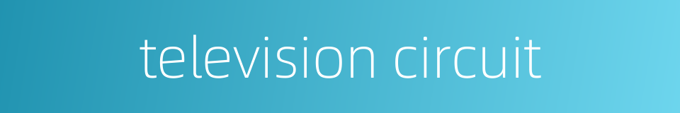 television circuit的同义词