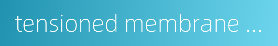 tensioned membrane structure的同义词