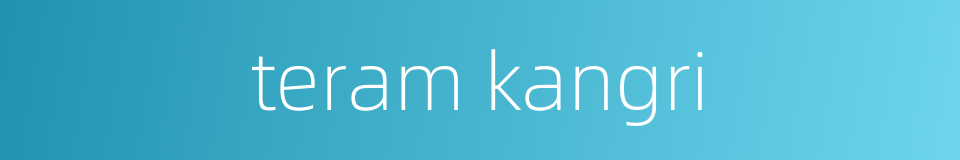 teram kangri的同义词