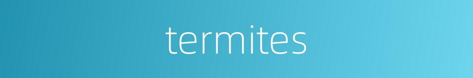 termites的同义词