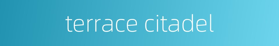 terrace citadel的同义词
