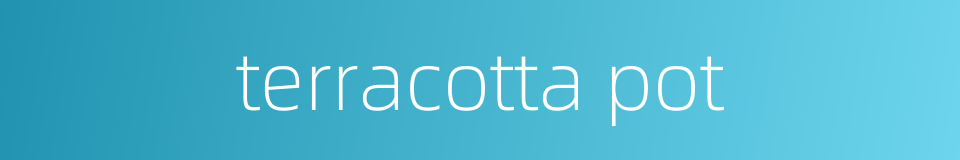 terracotta pot的同义词