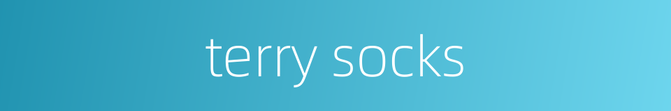terry socks的同义词