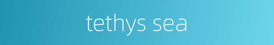 tethys sea的同义词