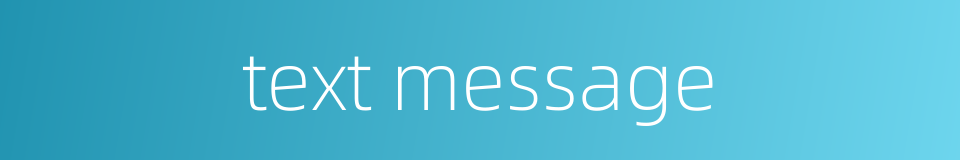 text message的同义词