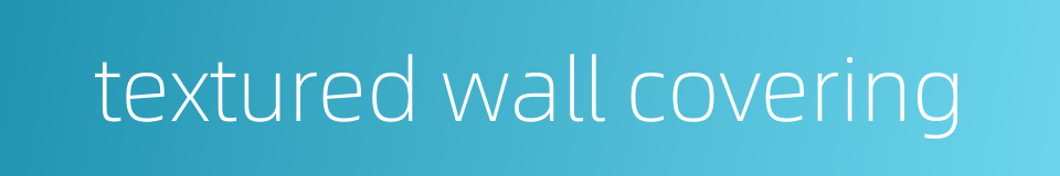 textured wall covering的同义词