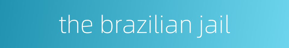 the brazilian jail的同义词