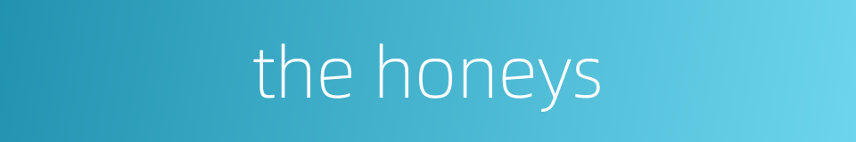 the honeys的同义词
