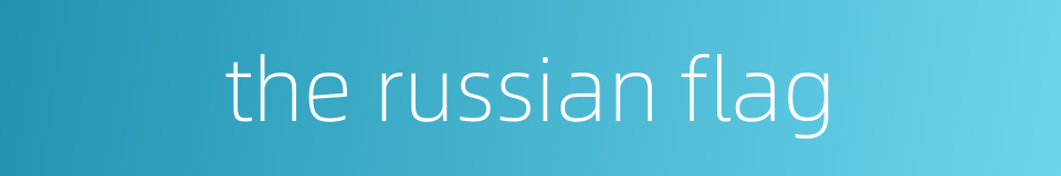 the russian flag的同义词