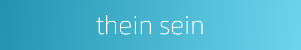 thein sein的同义词