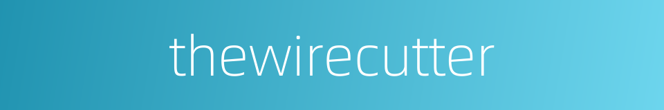 thewirecutter的同义词