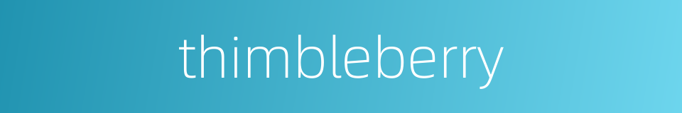 thimbleberry的同义词