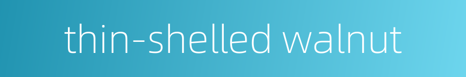 thin-shelled walnut的同义词