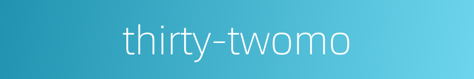 thirty-twomo的同义词