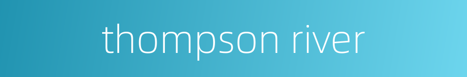 thompson river的同义词