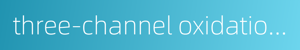 three-channel oxidation ditch的同义词