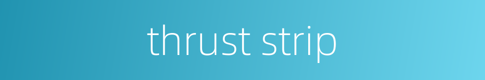 thrust strip的同义词