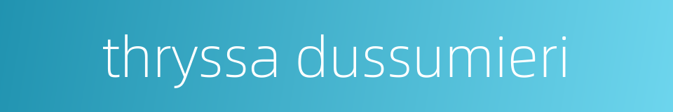 thryssa dussumieri的同义词
