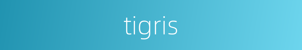 tigris的同义词