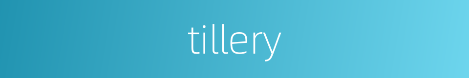 tillery的同义词