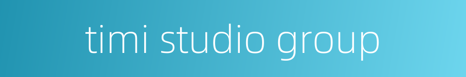 timi studio group的同义词
