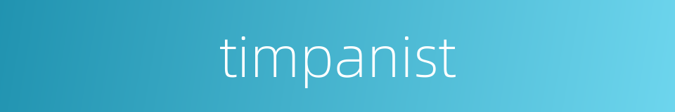 timpanist的同义词