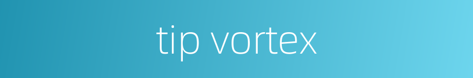 tip vortex的同义词