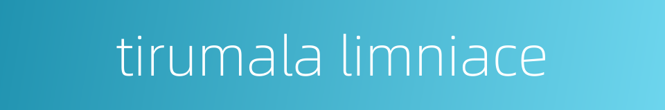 tirumala limniace的同义词