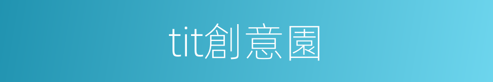 tit創意園的同義詞
