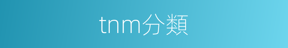 tnm分類的同義詞