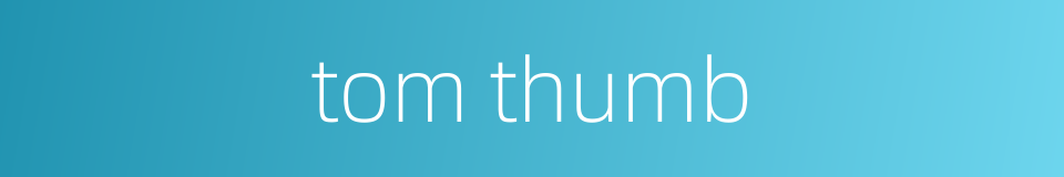 tom thumb的同义词
