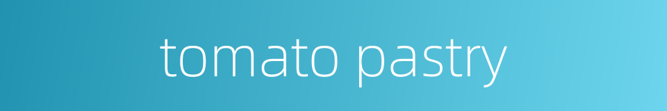 tomato pastry的同义词