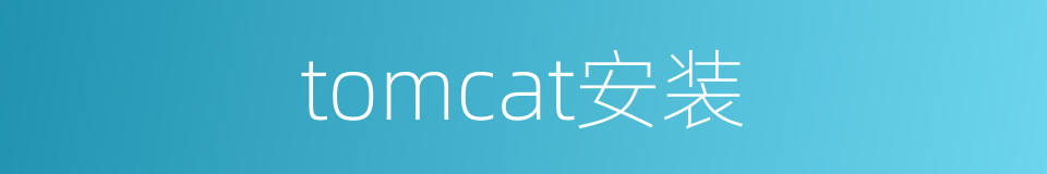 tomcat安装的同义词