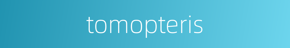 tomopteris的同义词