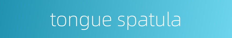 tongue spatula的同义词