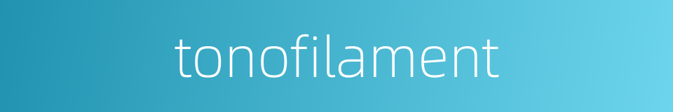 tonofilament的同义词
