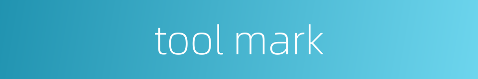 tool mark的同义词
