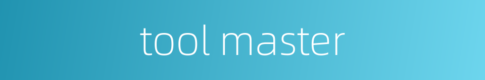 tool master的同义词